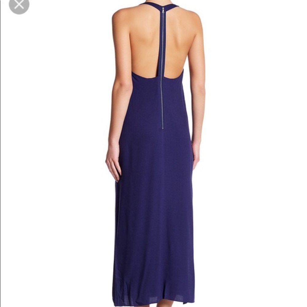 Alice + Olivia indigo maxi t back dress - size 6